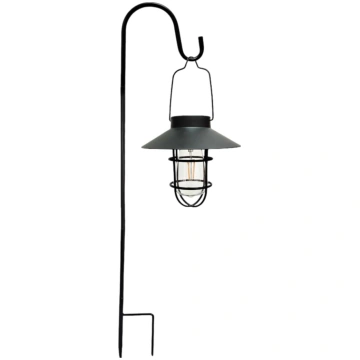 Garten-Solarleuchte mit Schäferhaken, 76 cm, Metal