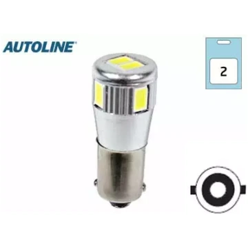 LED spuldžu pāris 12V BA9S 3W 6000K Canbus
