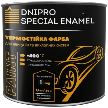Karstumizturīga krāsa +400C dzinējiem un izplūdes 
