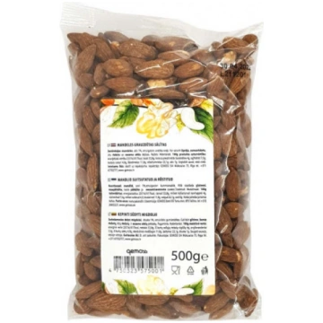 Mandeles grauzdētas sālītas 500g, Gemoss