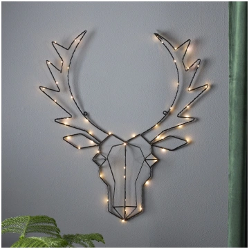 LED dekoratīvā gaisma Cupid, ziemeļbriežu galva ST