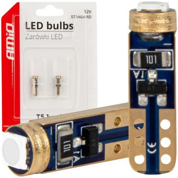 LED BUBLS STANDARD Blue T5 12V 3030 1LED HP AMIO-0