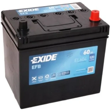 Akumulators EXIDE EFB EL604 12V 60Ah 520A(EN) 230x