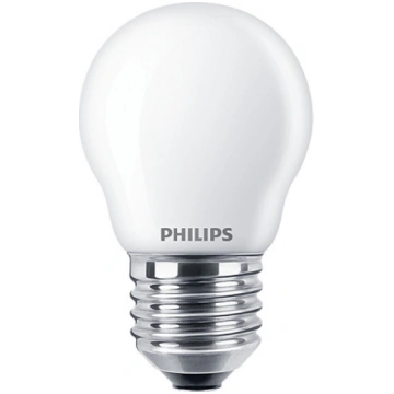 Spuldze Philips LED, P45, 2700 °K, E27, 6.5 W, 806