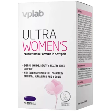 VPLAB Ultra Women"s Multivitamin Formula mīkstās k