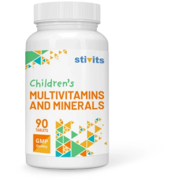 Bērnu Multivits and Minerals Complex, 90 tabletes 