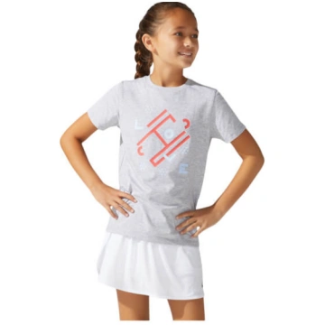 Sporta krekliņš meitenēm ASICS G TENNIS TEE, pelēk