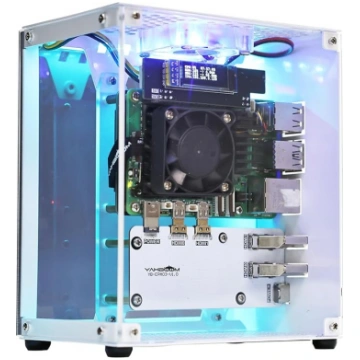 Yahboom Raspberry Pi 5 korpuss, Micro Desktop Alum
