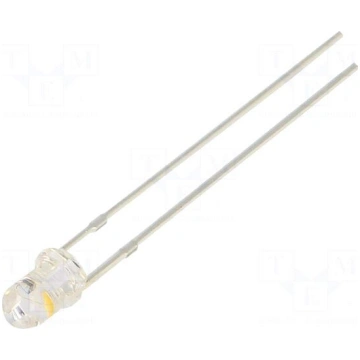 LED | white warm | 3mm | blinking | 5800÷7000mcd |