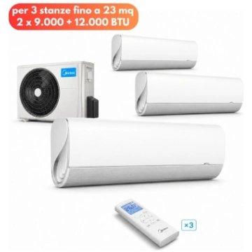 Midea Breezeless+ Trial Split 6,1 kW per 2 stanze 