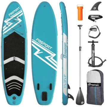 FBSPORT piepūšamais SUP dēlis, 15 cm, komplekts ar