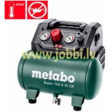 Metabo BASIC 160-6 W OF kompresors bezeļļas 601501