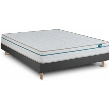 Cloud One Set and Black Sommier - Bed with Mattres