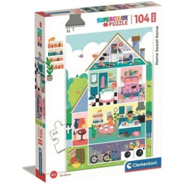 Clementoni CLE puzzle 104 maxi SuperKolor HomeSwee