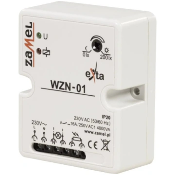 Zamel WZN-01 krēslas slēdzis 16A 230V 0-200lx