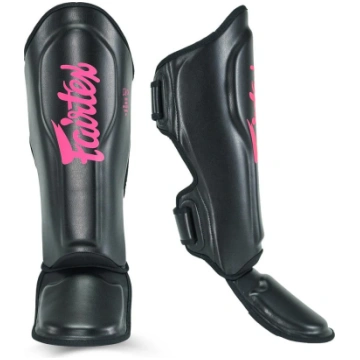 Fairtex Muay Thai a MMA chránič holeně - Černá / r