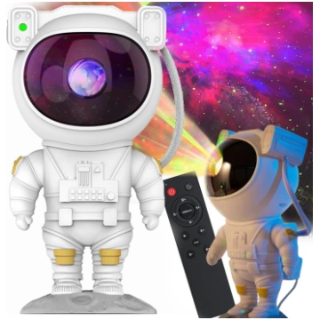 Zvaigžņu projektors Astronauts naktslampa ar LED l