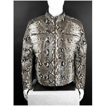 NATURAL PYTHON JACKET LuxxeMx