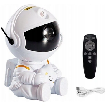 Projektors Led Laser Astronaut, sēdošs, balts
