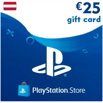 PSN Card 25 EUR (Austrija) - PlayStation Dāvanu Ka