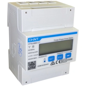 Elektroenerģijas 3 fāzu Smart Meter 3x230/400V 0.0
