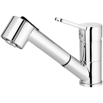 Kitchen faucet with pull-out spout - 2 jet types d