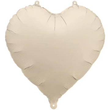 Sirds - folija balons, bēšs, 45cm Party Deco