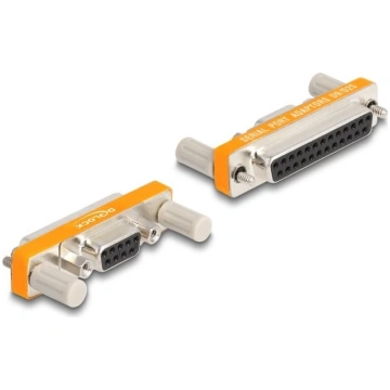Delock Adapter D-Sub 9 pin female with nuts to D-S
