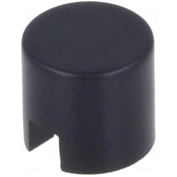Button | push-in | 5.5mm | -25÷70°C | round | blac