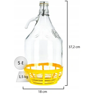 Gąsior Balloon 5L Lady vīna pudele + aizvēršana