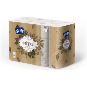 GRITE Tualetes papīrs Grite Ecological, 3 sl, 24 g