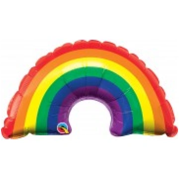 Folijas balons mini varavīksne, 35cm, Qualatex Qua