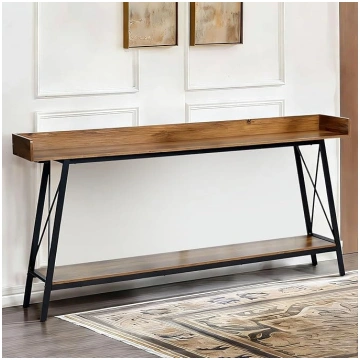 Narrow Console Table for Entrance Area, Industrial