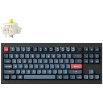 Keychron Klaviatūra V3M-D4 RGB, TKL, 2.4 GHz, Blue