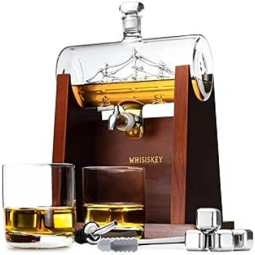 Viskijs - Viskija karafe - 1000 ml - Dāvanu komple