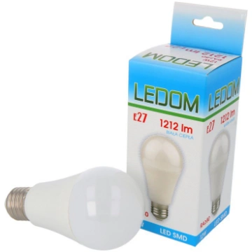 LED spuldze E27 230 V 12 W A60 1212 lm silti balta