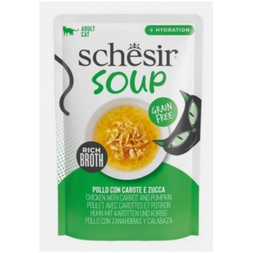 Schesir Cat Chicken with Carrot and Pumpkin Soup, 