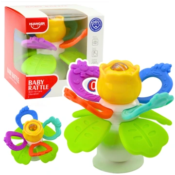 Sensori Toy Flower Rotating With Teethers And Suct