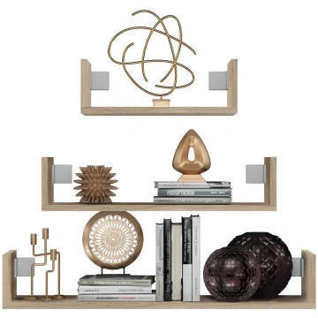 Topeshop MOBI 3P SONOMA shelve Floating shelf Wall