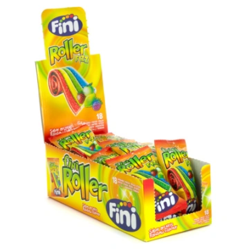Skābās želejkonfektes "Fini Roller Rainbow" 20 g x