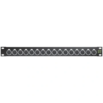 Sommer cable Audio-connection panel XLR , 1 HE, 12