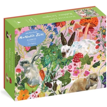 Nathalie Lete: Rabbits 500-Piece Puzzle Artisan Pu
