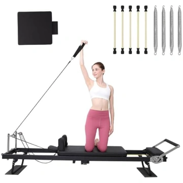 Salokāms Pilates Reformer aprīkojums mājas vingrin