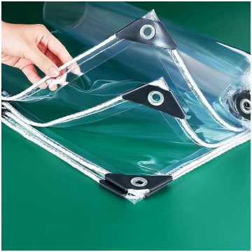 2 x 4 m ūdensnecaurlaidīgs caurspīdīgs PVC brezent