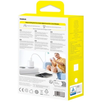 Sienas ātrais lādētājs PicoGo GaN 45W USB-C QC PD,