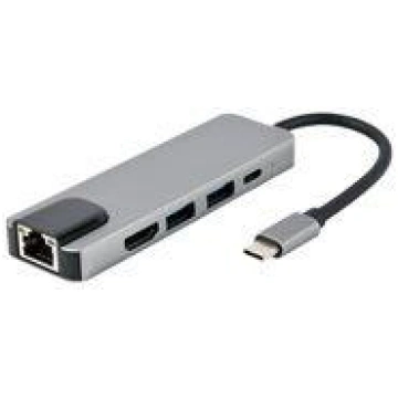 GEMBIRD Multi Port Adapter USB Type C A-CM-COMBO5-