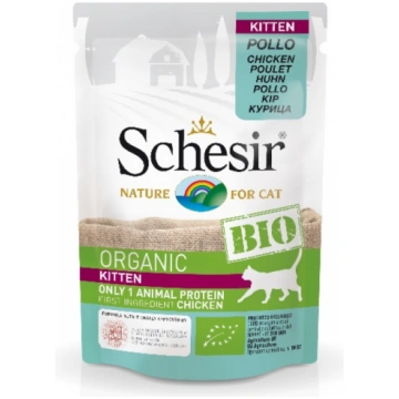 Schesir BIO Monoprotein Chicken Kitten 85g - bezgr