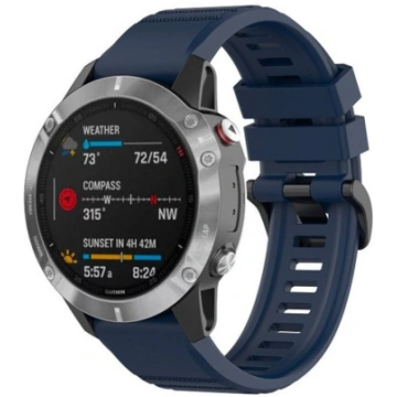 Fixed QuickFit silicone strap, 22 mm, blue