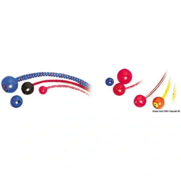 Nylon ball stopper for rope Ø 8 mm blue (06.283.00