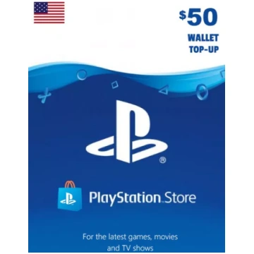 USA PSN 50 USD Dāvanu Karte Sony